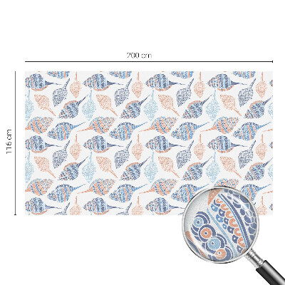 Vinilo para ventanas motivo vitral conchas marinas