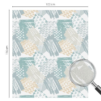 Vinilo para cristales efecto vitral mosaico abstracto