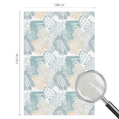 Vinilo para cristales efecto vitral mosaico abstracto