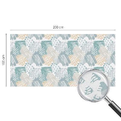 Vinilo para cristales efecto vitral mosaico abstracto