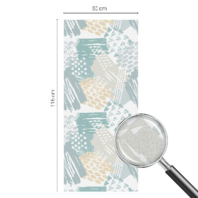 Vinilo para cristales efecto vitral mosaico abstracto