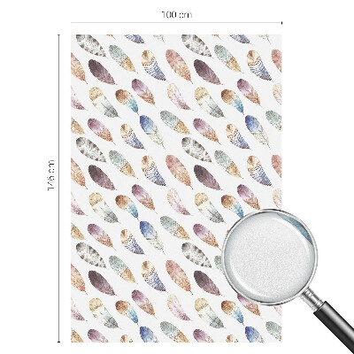 Vinilo ventana privacidad Plumas bohemias