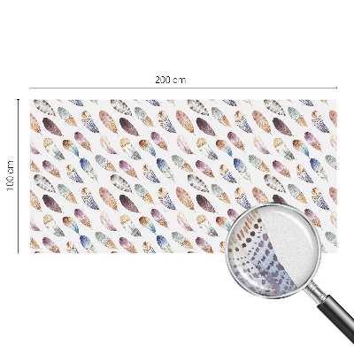 Vinilo ventana privacidad Plumas bohemias