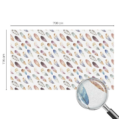 Vinilo ventana privacidad Plumas bohemias