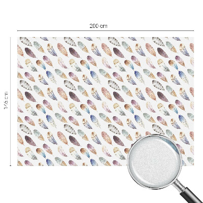 Vinilo ventana privacidad Plumas bohemias