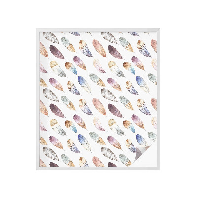 Vinilo ventana privacidad Plumas bohemias