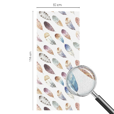 Vinilo ventana privacidad Plumas bohemias