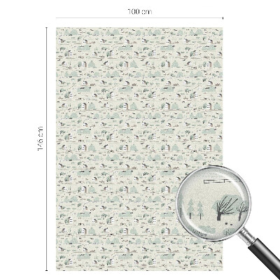 Vinilo decorativo adhesivo para cristales Un pueblo idílico