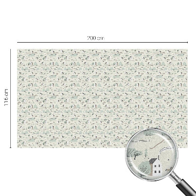 Vinilo decorativo adhesivo para cristales Un pueblo idílico