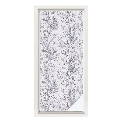 Vinilo decorativo adhesivo para cristales Hojas y mariposas