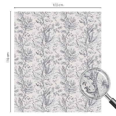 Vinilo decorativo adhesivo para cristales Hojas y mariposas