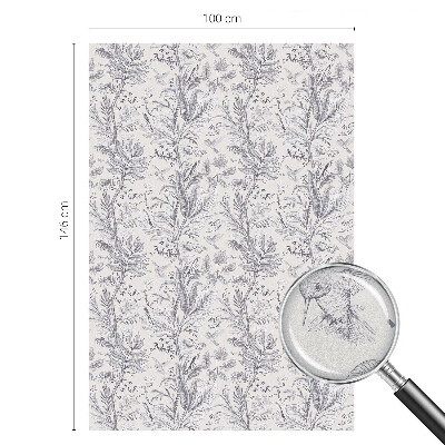 Vinilo decorativo adhesivo para cristales Hojas y mariposas