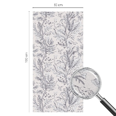 Vinilo decorativo adhesivo para cristales Hojas y mariposas