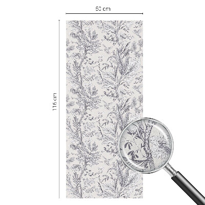 Vinilo decorativo adhesivo para cristales Hojas y mariposas