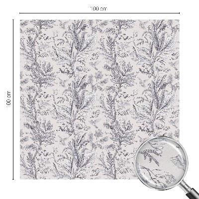 Vinilo decorativo adhesivo para cristales Hojas y mariposas