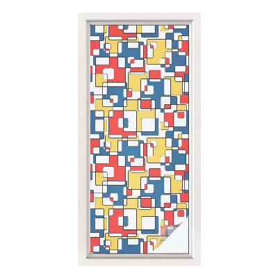 Vinilo ventana privacidad formas geométricas