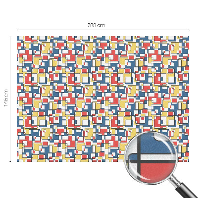Vinilo ventana privacidad formas geométricas