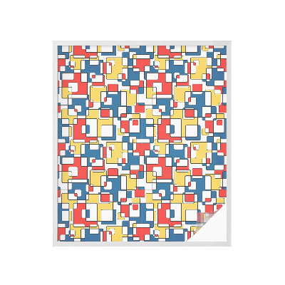 Vinilo ventana privacidad formas geométricas