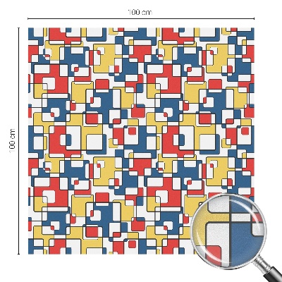 Vinilo ventana privacidad formas geométricas