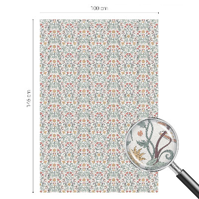 Vinilo para cristales efecto vitral hojas de zorro