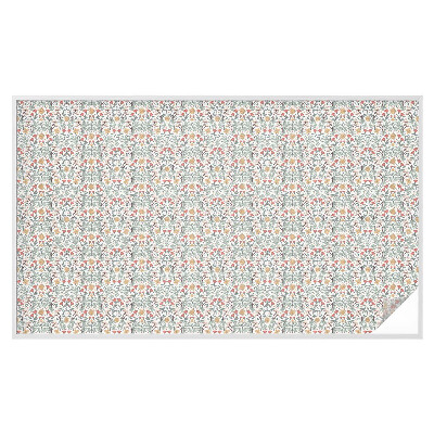 Vinilo para cristales efecto vitral hojas de zorro