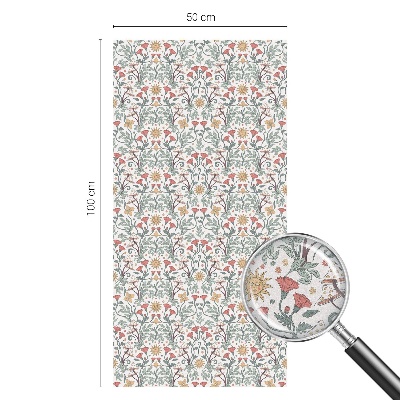 Vinilo para cristales efecto vitral hojas de zorro