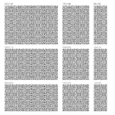 Vinilo ventana privacidad Semicírculos geométricos