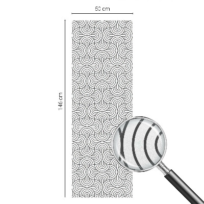 Vinilo ventana privacidad Semicírculos geométricos