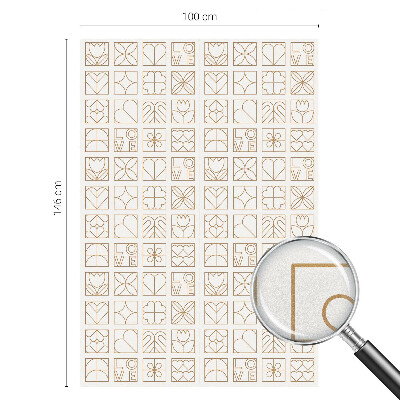 Vinilo para cristales opaco decorativo Amor geométrico