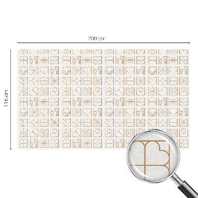 Vinilo para cristales opaco decorativo Amor geométrico