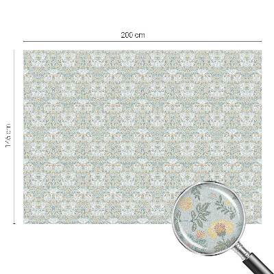 Vinilo para cristales efecto vitral flores de ciervo