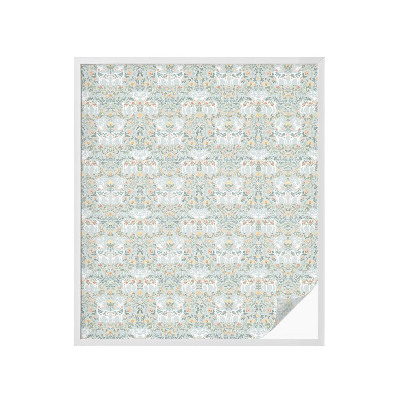 Vinilo para cristales efecto vitral flores de ciervo