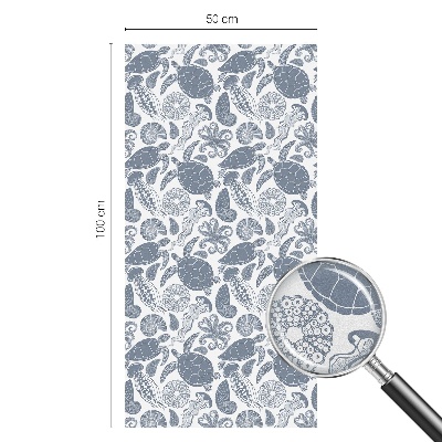 Vinilo ventana privacidad Vida oceánica