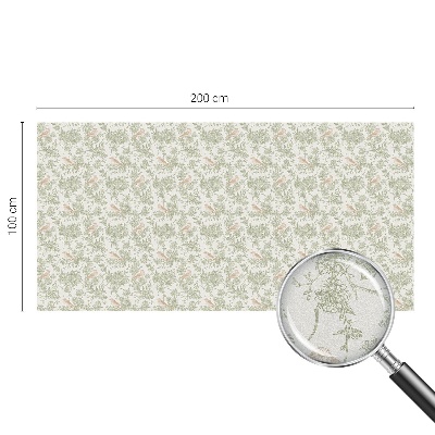 Vinilo para cristales opaco decorativo Aves plantas