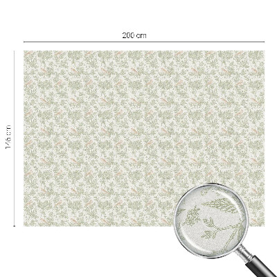 Vinilo para cristales opaco decorativo Aves plantas