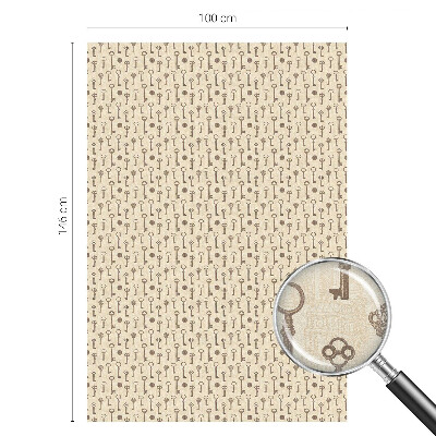 Vinilo para ventanas motivo vitral Llaves misteriosas