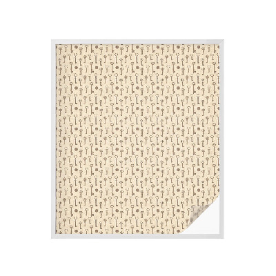 Vinilo para ventanas motivo vitral Llaves misteriosas