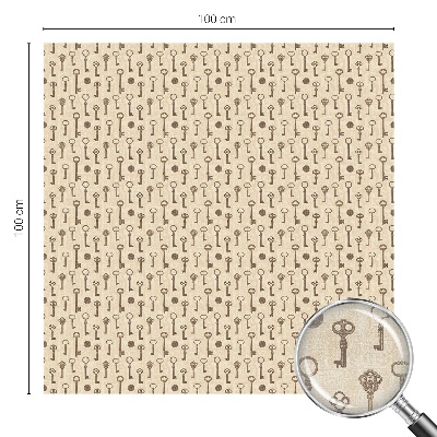 Vinilo para ventanas motivo vitral Llaves misteriosas