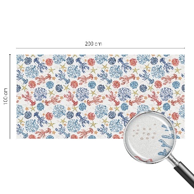 Vinilo decorativo adhesivo para cristales Corales cangrejo de río