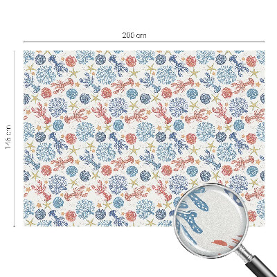 Vinilo decorativo adhesivo para cristales Corales cangrejo de río