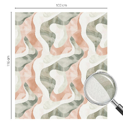 Vinilo para ventanas motivo vitral Ondas de colores