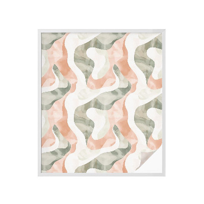 Vinilo para ventanas motivo vitral Ondas de colores