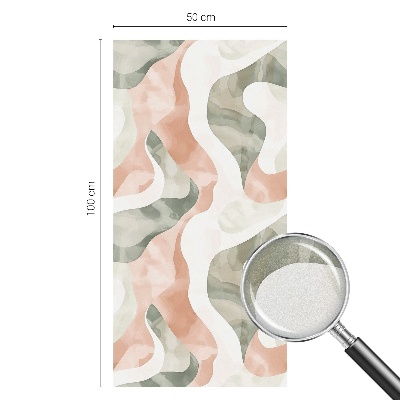 Vinilo para ventanas motivo vitral Ondas de colores