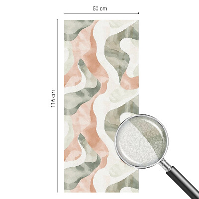 Vinilo para ventanas motivo vitral Ondas de colores