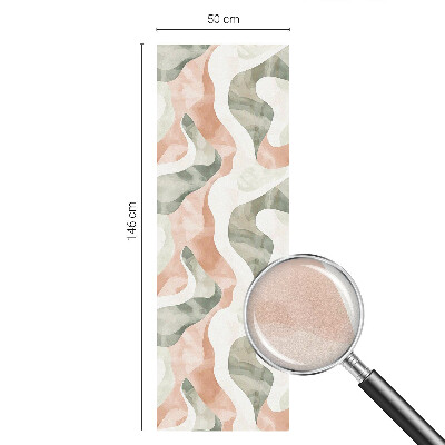 Vinilo para ventanas motivo vitral Ondas de colores