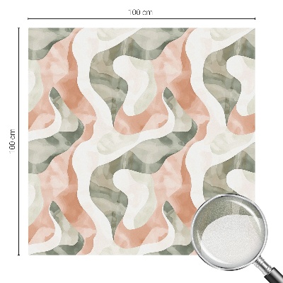 Vinilo para ventanas motivo vitral Ondas de colores