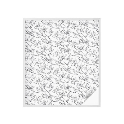 Vinilo ventana privacidad Pájaros y flores