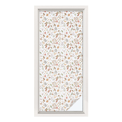 Vinilo para cristales opaco decorativo Patrones de otoño