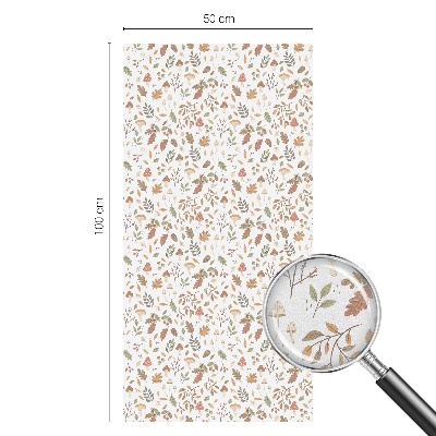 Vinilo para cristales opaco decorativo Patrones de otoño