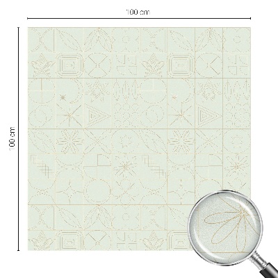 Vinilo ventana privacidad mosaico geométrico